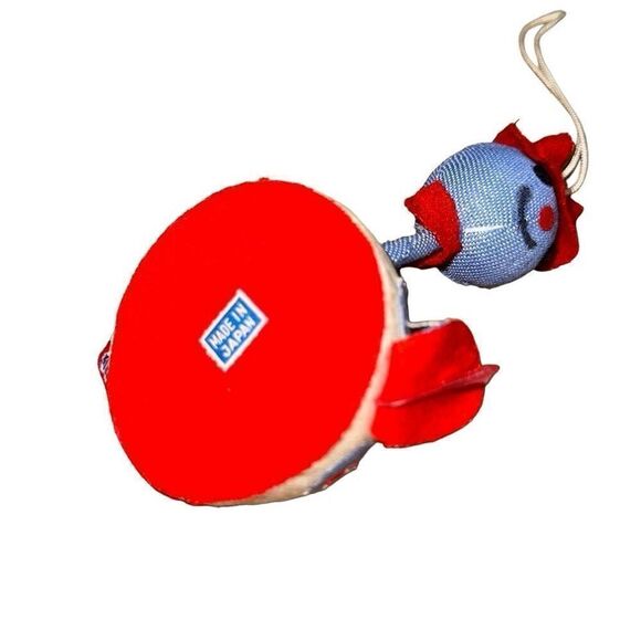 Vintage Christmas, styrofoam blue turtle buttons, Mid Century 1950s, Japan - Picture 7 of 8